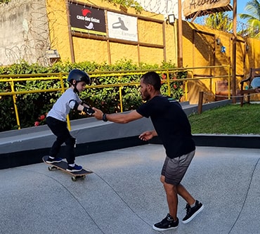 Aula de skate